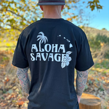 Men’s Black Aloha T-Shirt