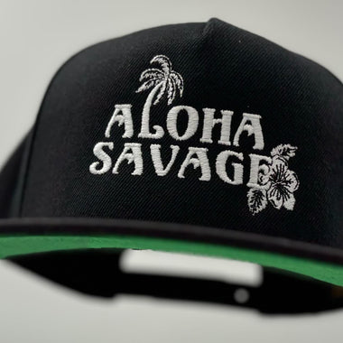 Black Aloha Hat
